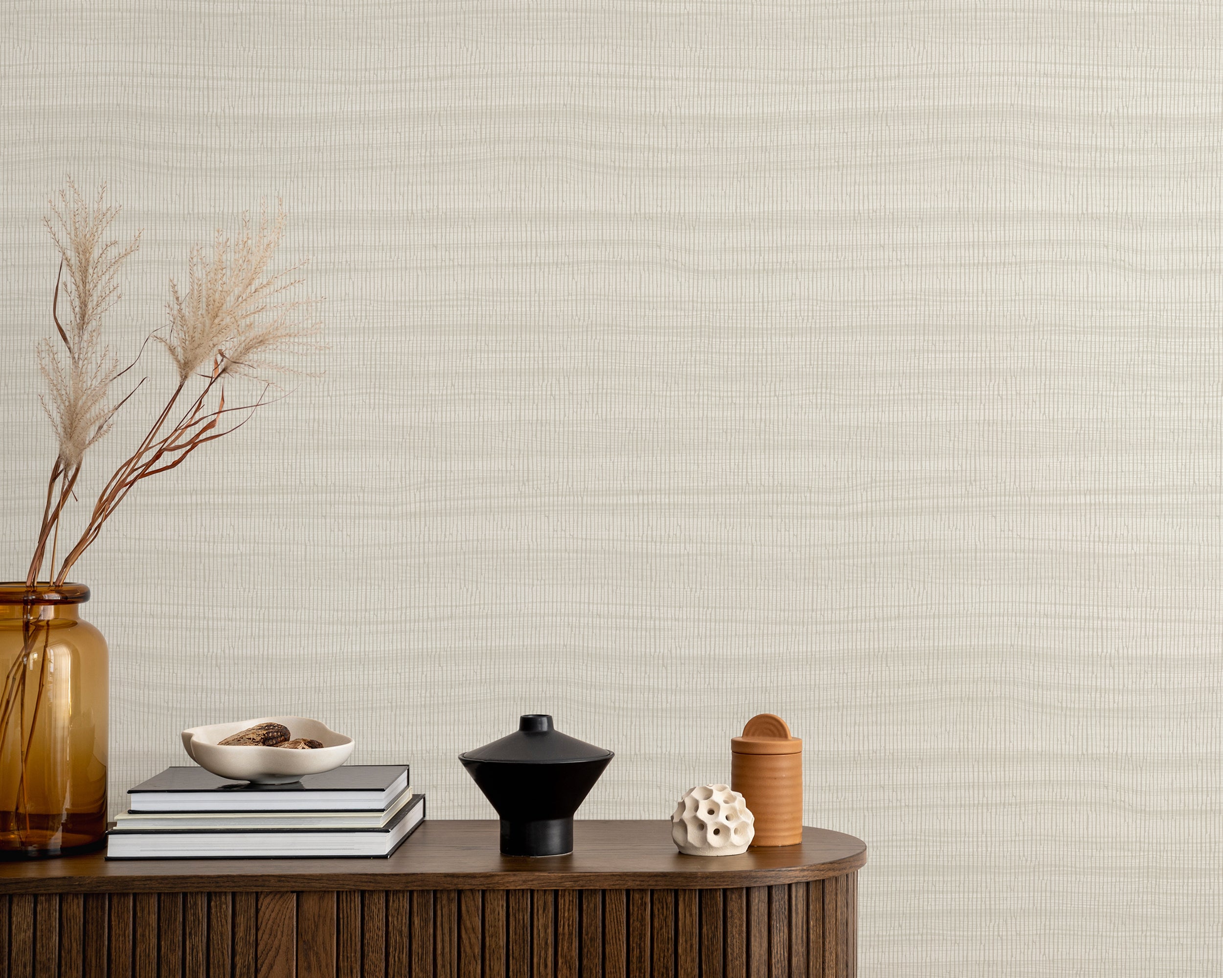 Grandeco Cumaru Zebrano Whites Wallpaper Roll 10m x 53cm